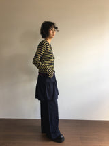 Wavy flare skirt pants (3color)