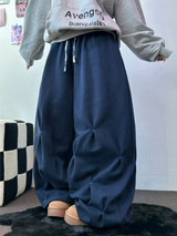 PUNCHING LOOSE HIP STREET LONG PANTS 💙🤎2COLOR