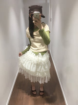 Verde chiffon skirt (3color)