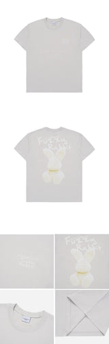 [24SS] ドゥードゥルファジーラビット半袖Tシャツ グレー