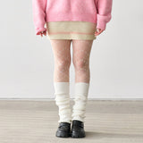 OIL BRIDGE SUEDE SKIRT IVORY
