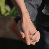 Dream Catcher, single line bracelet_April Birthstone