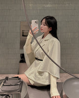 ケープハーフコート (belt set)