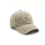 KILLWINNER Embroidered Baseball Cap, Adjustable Pure Cotton Sun Hat, Korean Style