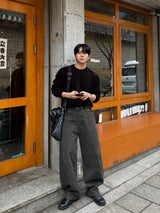 Log velvet round knitwear