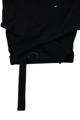 [ID] Logo Off-Shoulder Sweatshirt (Choker Set) (Black)