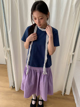 26SS★ [BAONHAUS] キンネイクーリングセミクロップ半袖Tシャツ