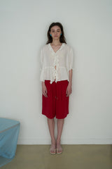 Moi ruffle blouse_ivory