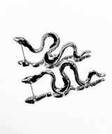 Black Snake Earrings