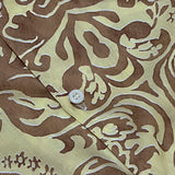 silky ethnic open collar shirt_yellow