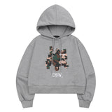 Cat Save The World カーモピクセルアートフードTシャツ (2Color)