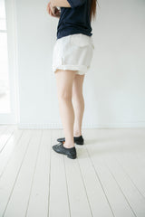 cotton roll-up half pants(3colors)
