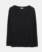 シーン レイヤード シャーリング Vネック ロングスリーブ Tシャツ