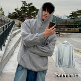 Chrono Button Hoodie (Gray)