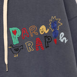 BOUCLE STITCH ZIP HOODIE