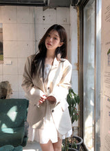 Back Slit Tailored Single Jacket (3color)