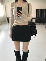 ミニクロットスカートパンツ (2 colors)