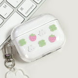 [AirPods] Clover Rabbit Strawberry  hard case (only case)