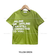 オフラインコットン半袖Tシャツ
