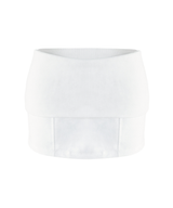 Folded Cotton Mini Skirt Pants (3color)