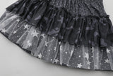 Galaxy Combo Frill Mini Skirt