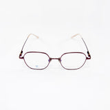 Knouun Square titanium glasses CODE. 103. C Brown