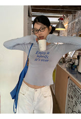 スカイレタリングスリムロングスリーブTシャツ