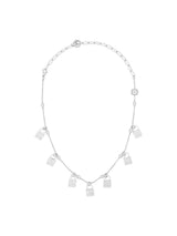 NO.574 [シルバー] ロックレイヤードネックレス