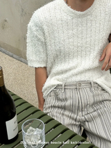 [Unisex] Summer boucle half knit(4color)