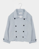 Ringsa Double-Button Collar Wool Short Coat