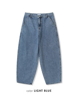 No.1179 SC printing wide denim PT