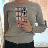 knit check phone case (macsafe tough bumper)