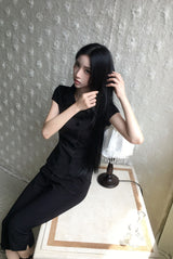 26SS★ [ EEUN MADE ] Rosette Button Top