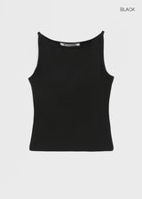 [MADE] Yeti Boat Neck Sleeveless Top (Built-in Cap)