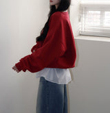 [MADE/6color] Pony, V-neck loose fit trainer