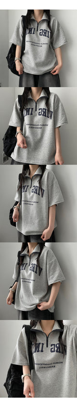 Dilla アノラックセミジップアップ半袖Tシャツ