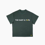 FAKE STATEMENT TEE | DARK GREEN