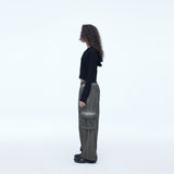 Dyeing Corduroy Cargo Banding Pants Dirty Beige
