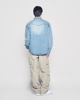 25FW WESTERN OVER FIT SHIRT LIGHT BLUE