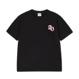 25SS ブロックピクセルロゴショートスリーブTシャツ ブラック