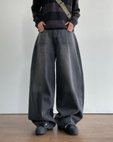 Dart Balloon Denim Pants 3C