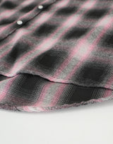 Spray check shirt