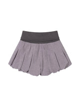 FOLDED BUBBLE SKORT (PURPLE)