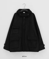 [unisex] ポピスウールハイネックハーフコート