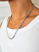 VENTIQUE Surgical Fake Pearl Half Necklace