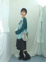 Number-printed color long sleeve