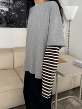 boxy fit layered T 