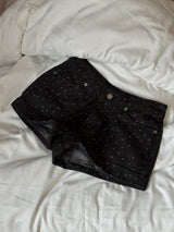 Dot roll-up shorts