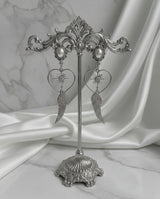 [QWER Piercing] Silver Angel Heart Piercing