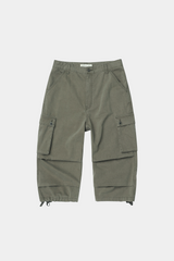 Vintage Military Capri Cargo Pants (Washed Khaki)